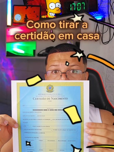 Como tirar sua certidão em casa #dicas #celular #tips #certidaodenascimento #certidao