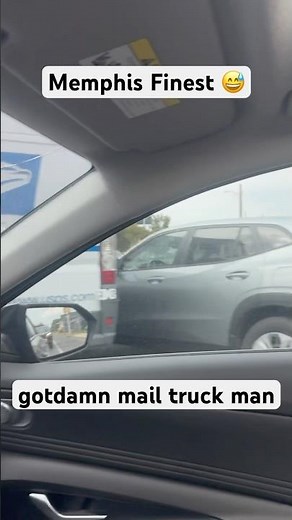 USPS Mail Truck Crash in Memphis 🚚💥 | Real Life on the Streets #memphis #carcrash #shorts