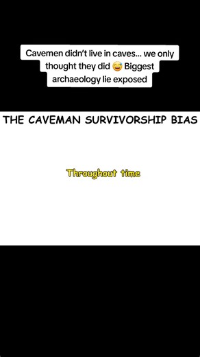 Cavemen didn’t live in caves… we only thought they did 😅 Biggest archaeology lie exposed #historytok #stoneage #archaeology #prehistoric #historyfacts