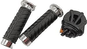 Throttle Handle Grips and Kill Switch On Off Black Replacement for 2 Stroke Engine Motorized Bicycle Bike