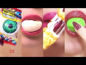 🍬🍔🍫🤤🔥 FAST EATING CANDY MUKBANG 🍭👀 Sweet ASMR with Gummies, Marshmallows & Chocolate Syringes
