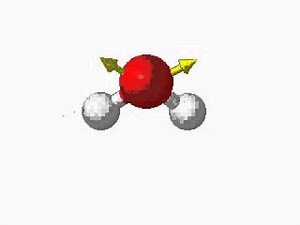 Modos de vibração da molécula da água