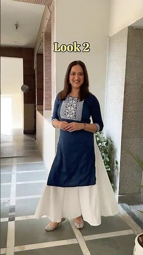 Found this Super Affordable Cotton Kurti for summer for just Rs. 406 *3 looks #kurti #indianfashion