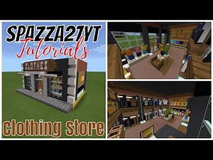 Minecraft Small Shops # 20 Clothing Store Tutorial