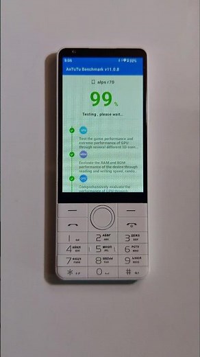 Antutu on android keyboard phone. Doov r70 pro