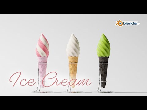 【blender3.0】ソフトクリームを簡単モデリング！【初心者向けチュートリアル】
