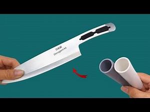 Transform PVC pipes into high-quality knife handles in just 4 minutes.do it yourself