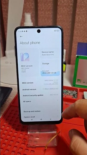 Xiaomi Redmi note 9 pro See Ram and Storage,about phone