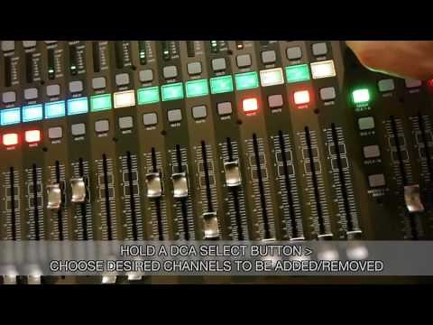 Behringer X32 Training - DCA Groups Setup