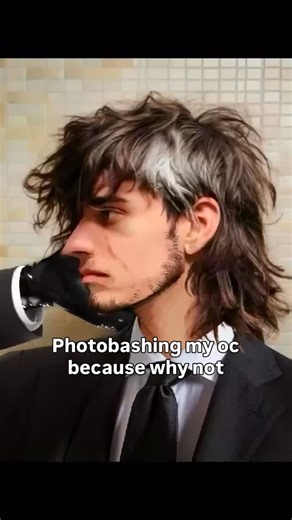 rich and mar on Instagram: "Bleeehhh #oc #originalcharacter #photobashing #photobashingart"