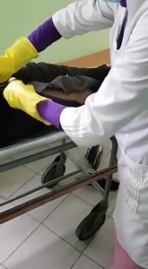 Living man full of maggots