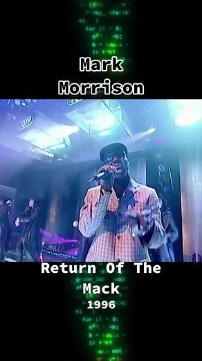 Mark Morrison Return of the Mack Performance on Top of the Pops 1996