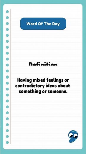 Word of the Day: Ambivalent