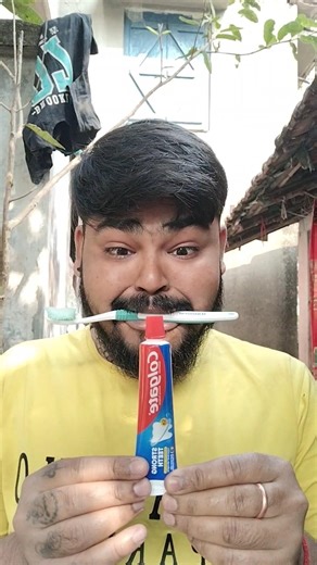How to use toothpaste🤣😱