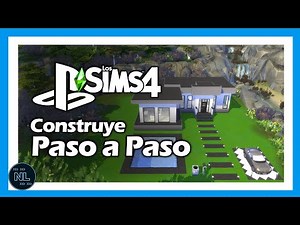 Los Sims 4 PS4 | PS5 Cómo CONSTRUIR casas en LOS SIMS 4 | CASA moderna con juego base PASO a PASO 🏡