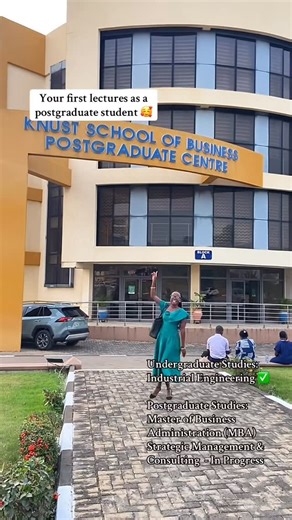 Ms. Ashley Aggrey on Instagram: "Stick with me. Y’all should give me graduate school tips.🥰 #postgrad #knust #knuststudents"