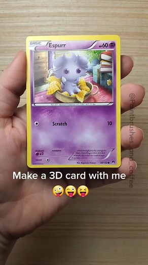 Create Pokemon 3D Cards | Craft Tutorial