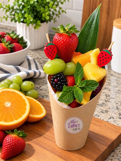 Making tropical fruit cups for Picnic party 🍇🍓🍊🍍 #picnicbirthday #picnicaesthetic #picnic #charcuterie #fruitcup
