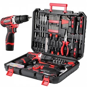 TLGREEN 12V Cordless Drill Tool set - 139 Piece, 2-Speed Adjustable Power & Rapid Charging Magnetic drill, Home Tool Kit for DIY, Repairs, Perfect Christmas Gift for Father, Husband, Friend