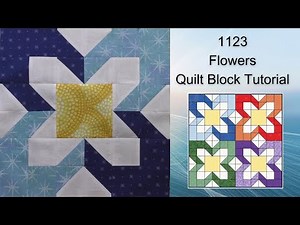 1123 Flower Quilt Block Tutorial