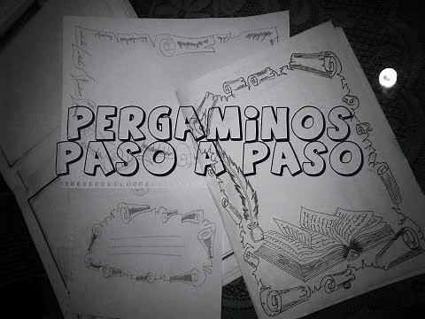 Como hacer pergaminos paso a paso (Diseños)