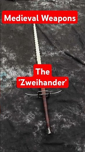 The Zweihänder – Medieval Europe’s Giant Sword of Legend⚔️🔥