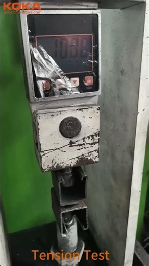 KOKA factory tension test workshop, high strength slotted strut channel