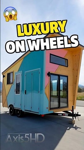 Luxury Modern Tiny Home on Trailer | Full Build Timelapse #TinyHome #shorts