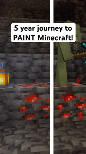Painting DEEPSLATE REDSTONE ORE in Minecraft!