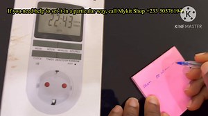 29 reactions · 3 comments | How i installed and programmed or set KWE TM02 digital timer socket for my freezer fridge to save electricity bill in Ghana at Mykit’s Shop Accra Kasoa Adenta Frafraha . Call +233 505761940 | MyKit Ghana | Facebook