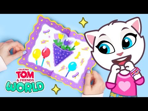 How to Make A Pop-Up Birthday Card ✂️🎈 Talking Tom & Friends World: Easy Crafts