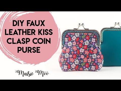 Metal Frame Coin Purse Sewing Tutorial, DIY Faux Leather Coin Pouch