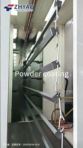 Sandblasting and powder coating #powdercoatingline #sandblasting