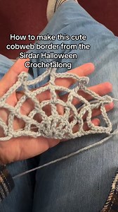 This cobweb is super easy to do #kerensacrochet #crochet #halloween #crochettutorial #halloweencrochet #spookyseason | Kerensa Crochet