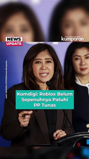 Kementerian Komunikasi dan Digital (Komdigi) menegaskan platform game Roblox belum sepenuhnya mematuhi PP Tunas sekalipun telah melakukan penyesuaian global fitur Roblox Kids dan Roblox Select. VP of Civility and Partnerships Roblox, Tami Bhaumik, telah hadir ke Jakarta untuk menjelaskan bahwa mereka telah merilis fitur Roblox Kid untuk usia 5-12 tahun, dan Roblox Select untuk 13-15 tahun, serta mewajibkan Verified Parental Consent (VPC) bagi pengguna di bawah 16 tahun di Indonesia. Namun, Mente