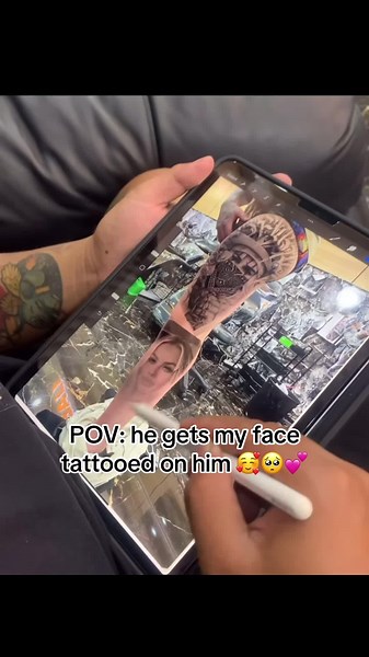 If he wanted to he would 🫡🩷 #trending #ink #newink #tattoo #couplestiktok #fyp #bf #gf #forever @James Tomich