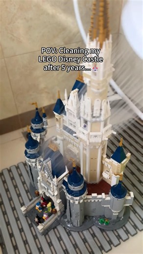 LEGO Disney Castle looks brand new after a deep clean.#lego #legodisney