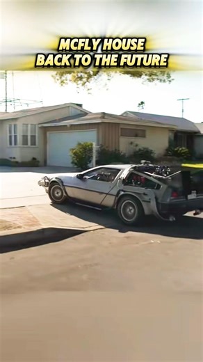 Visiting Back to the Future locations in a DeLorean Time Machine! #backtothefuture #80s #shorts