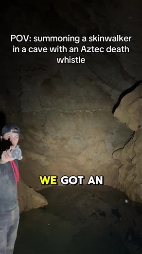 Taunting skinwalkers with an Aztec death whistle #scary #scared #creepy #omg #clips