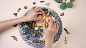 Amazon.com: Wooden Puzzles for Adults, Fathers 3D Visual Effect Sunset Forest Wooden Jigsaw Puzzle Kids,Unique Shape Wood Puzzle Adults, Birthday Gift Family Games (S-8.5 * 8.5in-100pcs) : Toys & Games