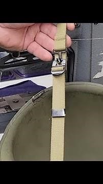 WWII M-1 Helmet Chin Strap Installation