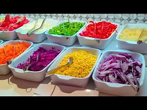 Bahia Principe Fantasia Tenerife lunchtime buffet walkthrough at the Echiede restaurant