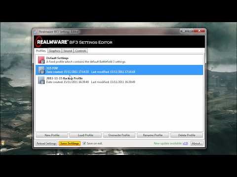 Battlefield 3 Settings Editor (Tutorial & Download)
