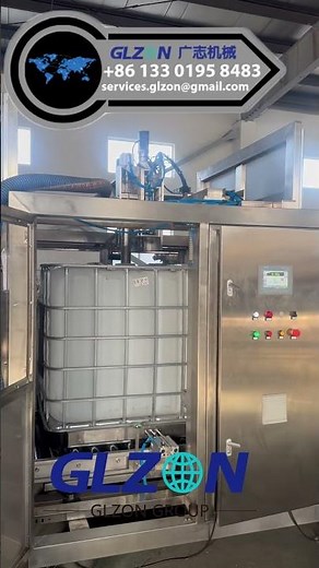 Automatic Drum And IBC Filling Machine for 1000L IBC Tote #ibcfillingmachine