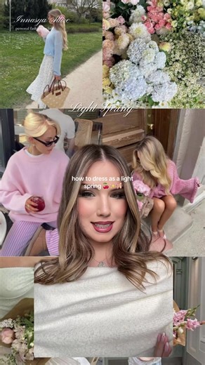 how to dress as a light spring 🍒✨ #personalstyle #lightspring #lightspringpalette #fashiontiktok #colouranalysis