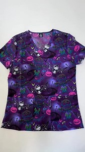 Scrubs worthy of the Pumpkin King...🎃👑 Dare to dazzle in these delightfully haunting designs! Perfectly eerie to embrace the spirit of the season…👻 #CherokeeScrubs #Halloween #ScrubLife #Tooniforms #NightmareBeforeChristmas | Cherokee Uniforms ™