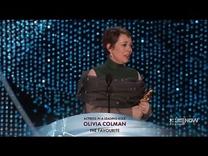 Olivia Colman winning Best Actress for The Favourite