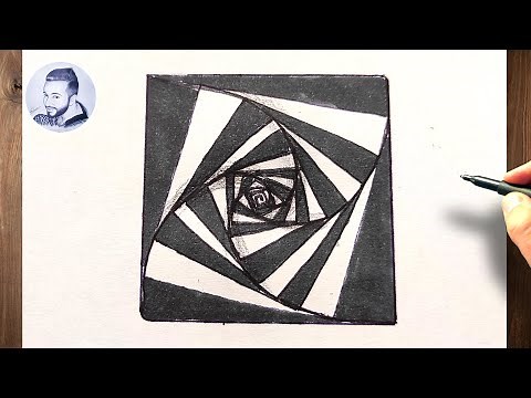 Tuto dessin trompe l oeil facile a faire, comment dessiner un trompe l oeil facile a dessiner