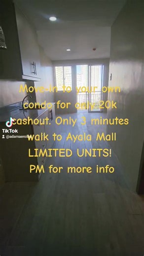 12K views · 1.1K reactions | Only 20k cashout! Move-in to your own condo unit 300 meters away from Ayala Center Cebu! For only 20k cashout! Limited Units Only. PM for more information. | CEBU Houses and Condominiums | Facebook