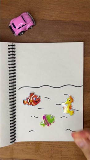 Magic Notebook ✨ | Sea Life 🐟 #magicnotebook #animation